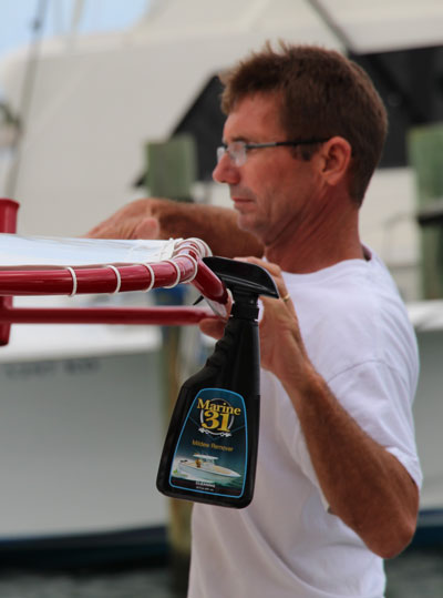 Marine 31 Mildew Stain Remover is the best boat mildew cleaner available!