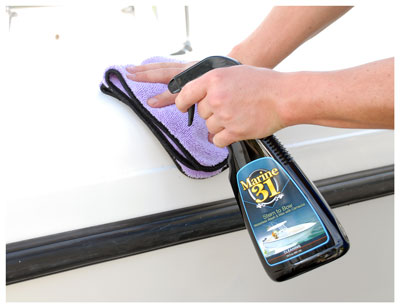 Marine 31 Stern to Bow Waterless Wash with Carnauba shines as it cleans - without water