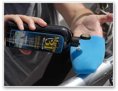 Marine 31 Stainless Steel Liquid Sealant provides durable protection against the elements