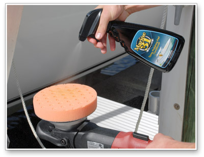 Marine 31 Spray Polishing Pad Conditioner creates a smoother buffing experience by providing additional lubricantion for your compound or polish