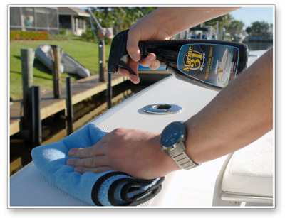 Marine 31 Non-Skid Clear Sealant with Carnauba protects non-skid surfaces!